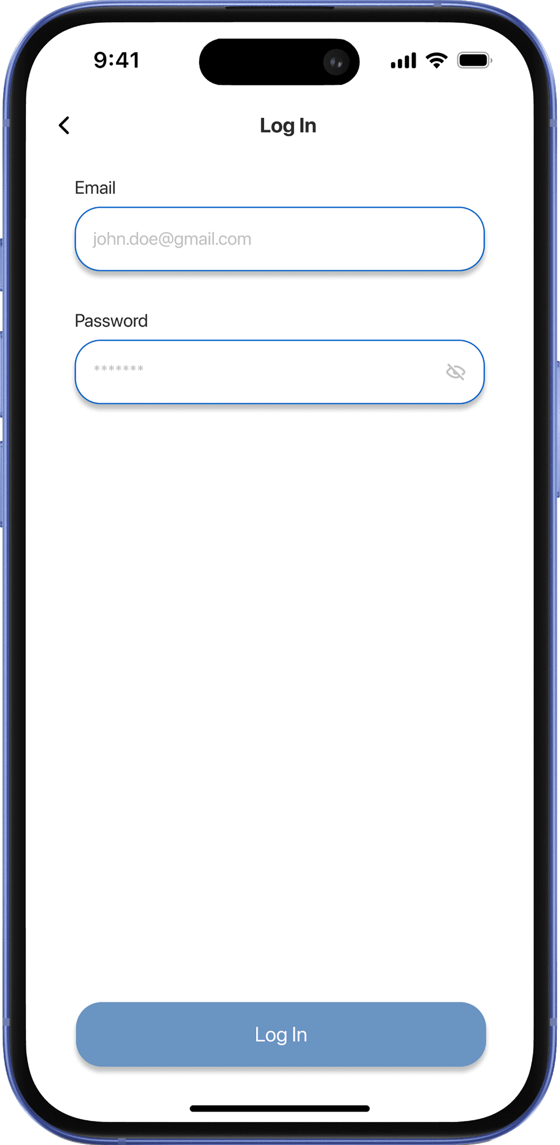 Co-Connect login screen